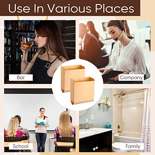 Image of Thenshop 200 Pcs Sanitary Napkin Disposal Bags Waxed Kraft for Bathroom | Feminine Hygiene Liner for Bathroom Dispensers, 7.5 X 10 Inch Waste Receptacle Liners, Business Restroom Personal Use