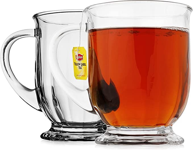 Image of PrimeWorld Unique Coffee Mug with Handle-500ml Set of 4 Pieces Large Mug for Tea, Coffee, Cappuccino, Latte, iced Tea, Juice or hot Beverages | Perfect for Home, Restaurants and Parties