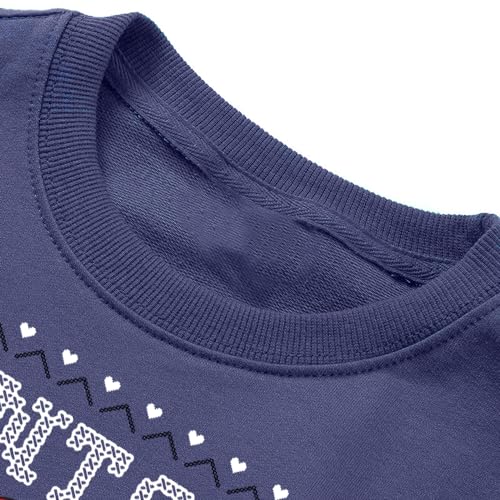 Little Hand Kids Christmas Ugly Sweatshirts Big Boys Xmas Dinosaur Pullover Shirts Santa Sweater Tops 3-10 Years4