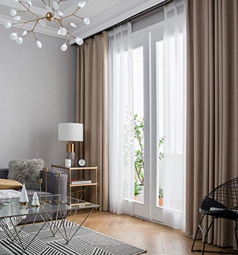 Cortinas opacas para eliminar los reflejos de luz molesta en la sala de estar 3