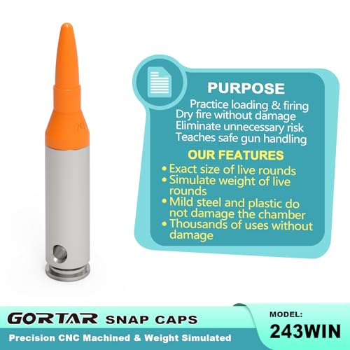 Image of Snap Caps Training Dummy Rounds Practice Safe Loading Firing Close to Real Weight