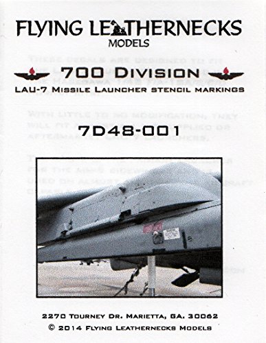 ORDFL7D48001 1:48 Flying Leathernecks LAU-7 Missile Launcher Stencil Marklings [Decal Sheet]