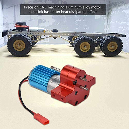 Dilwe RC , Metal Speed Change with 370 Brush Motor for WPL 1633 RC Car(Red)