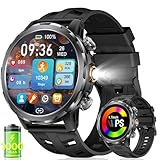 [Écran HD IPS de 1,7 pouce] La montre connectée homme BENYAR SMART 2026 dispose d'un grand écran HD IPS de 1,7 pouce au design rond classique et élégant avec une finition noire mate pour une touche de luxe discret. L'affichage est clair et détaillé avec une luminosité réglable et une excellente lisibilité même en plein soleil. La fréquence de rafraîchissement de 60 Hz garantit une expérience utilisateur fluide et réactive pour cette montre connectée. Sont inclus plus de 150 cadrans dynamiques personnalisables avec des informations comme la météo, le compteur de pas et de nombreuses autres données utiles, toujours accessibles sur cette montre connectée homme.