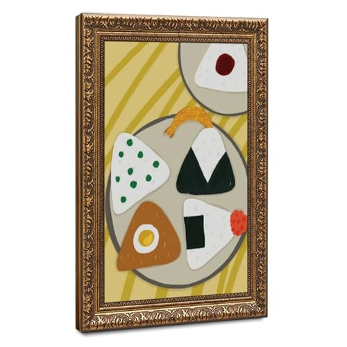 Toile style japonais boules de riz pour créer une ambiance zen dans votre salon moderne