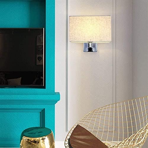 Lámpara de cabecera WQHPLMD para ganar espacio en mesita con luces de pared 3