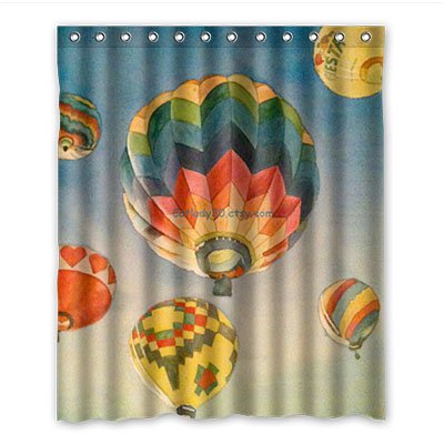 Dalliy Heißluftballon Duschvorhang Shower Curtain 152 x 183 cm 60