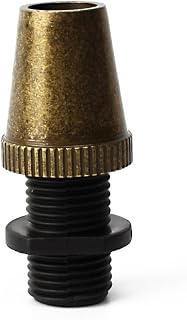 Retro Metal 20 Pcs Strain Relief Cord Connector Pendant Lighting Cord,PRUNLLA Aluminum THreaded Cord Grip Wire Clamp for Handmade Lighting,Lamps,Pendant (Antique Bronze)