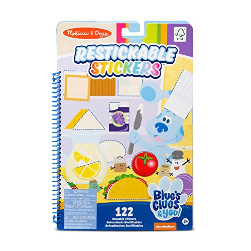 Melissa & Doug Blue’s Clues & You! Pegatinas Reutilizables – Formas y Colores