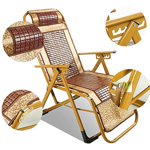 Chaise longue de balcon ergonomique avec dossier inclinable multiposition - 6