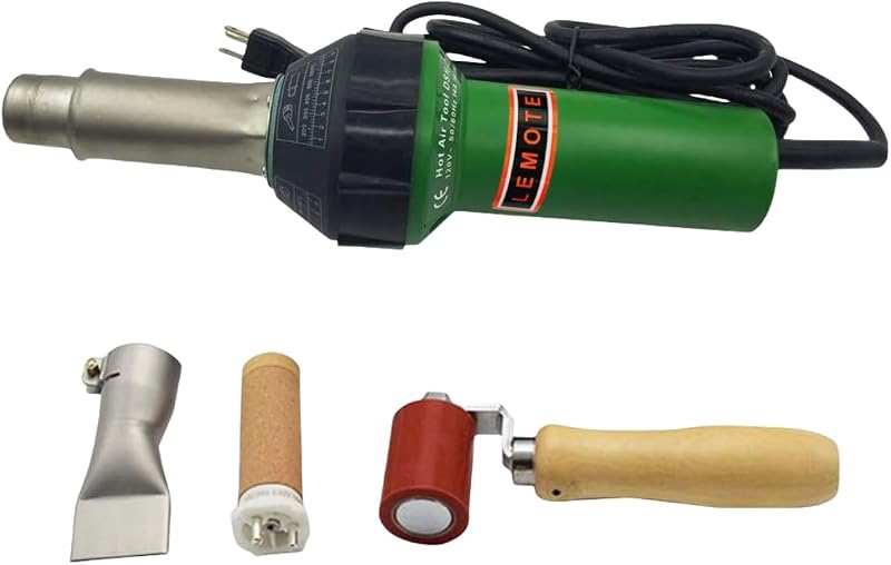 Pistola de aire caliente de 110V, soplete de soldadura, pistola de calor de 1600W, soldador de plástico, Kits de soldador para techos, máquina de soldadura de PVC