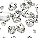 Clear Sew On Rhinestones, Choupee 130PCS Sew On Rhinestone Metal Back Prong Setting Sewing Claw Rhinestone Mixed Shapes Sew On Glass Gems for Jewelry, Clothes, Costume, Shoes,Dress, Garments