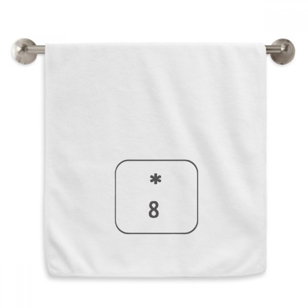 Serviettes moelleuses Clavier Symbole 8 Diadème blanches 13X29 pouces de haute qualité