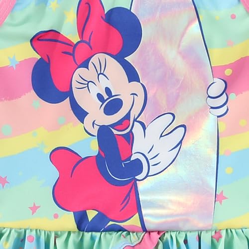 Image of Disney Princess Minnie Mouse Lilo & Stitch Girls UPF 50+ One Piece Bathing Suit for Toddler to Big Kids