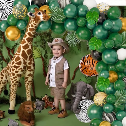 Image of Amandir 152Pcs Jungle Safari Balloon Garland Arch Kit