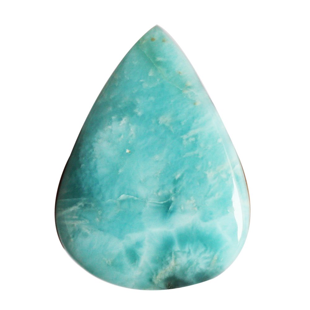 ABC Jewelry Mart 26 Cts Amazing Quality Natural Caribbean Sea Larimar Cabochon, Pendant Jewelry Loos