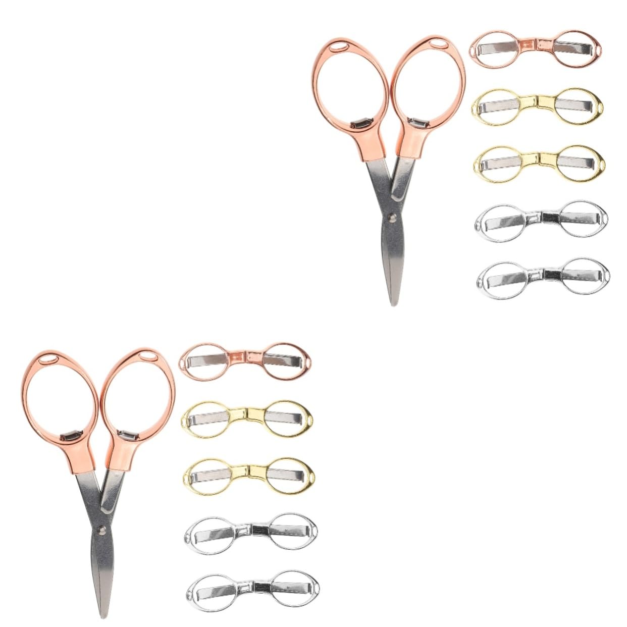 Sewroro 12stücke Faltbare Scheren Aus Metall Tragbare Und Leichte Schneiderscheren Für Handarbeiten Camping Und Reisen Ergonomisches Design Für Präzisen Schnitt
