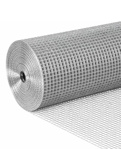 CERMIT Hardware Cloth 1/4 Inch 48 x 50 Ft 23-Gauge, Hot-Dip Galvanized After Welding, Extra Strong & Tear Proof for Raccoon Barrier, Rabbit Hutch, Compost Bin, Industrial Strength