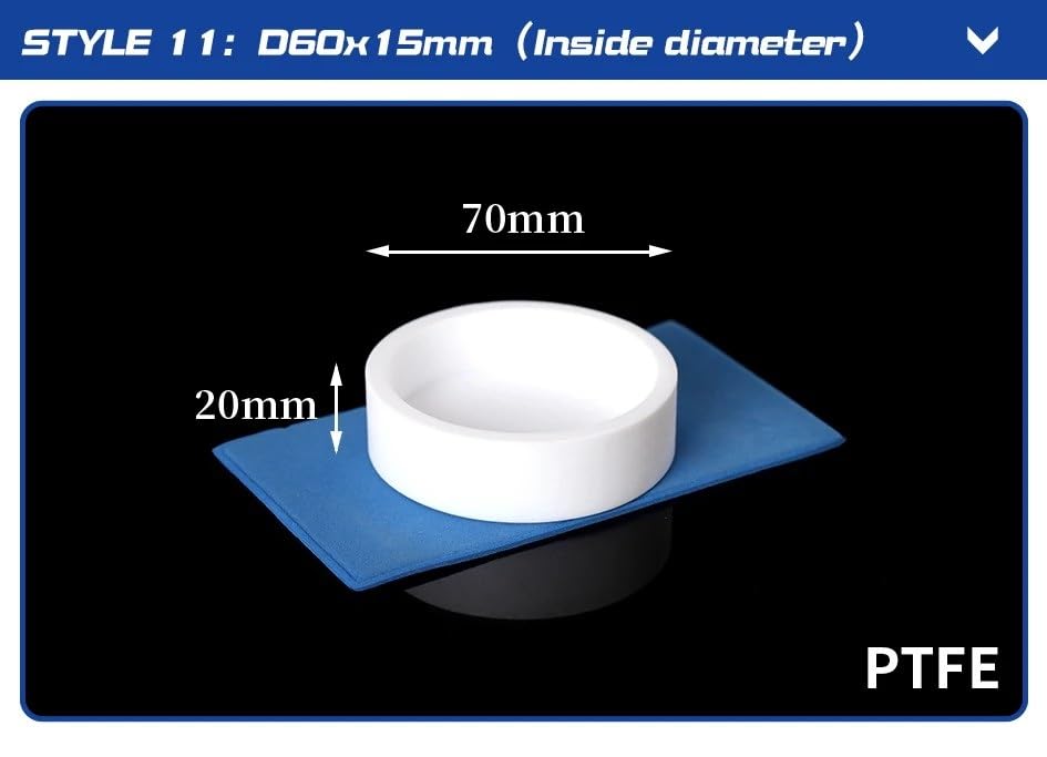 Piastra Petri - Piastra circolare for evaporazione for uso di laboratorio - Resistente agli acidi e - 1 pezzo(D60x15mm)