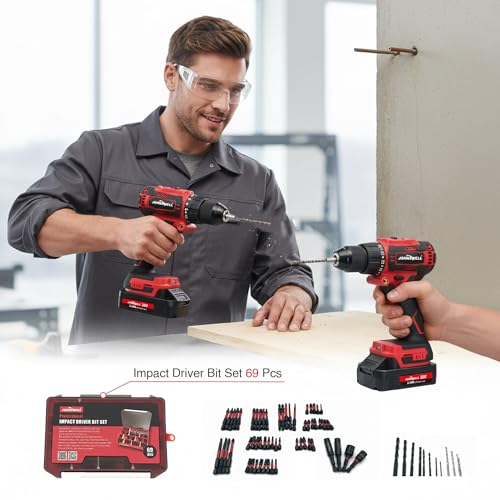 JOHNSWELL Brushless Drill/Driver Combo