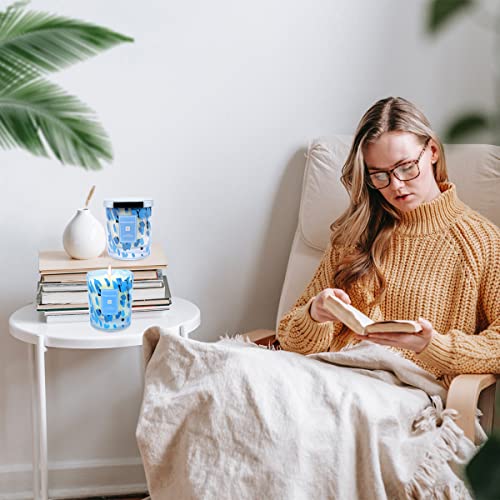 Haoson Blue Campanula Scented Candle Gift Set In Glass Jar Natural Soy Wax Aromatherapy Stress Relief Candle For Women Home Mother's Day Christmas #TOP5