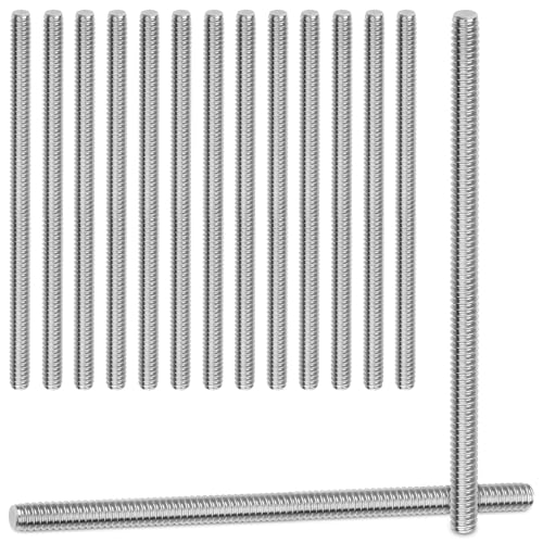 15 Pièces Tiges Filetées M6x100mm Tige Filetée Acier Inoxydable 304 A2 V2A Filetage Continu Tiges Filetées Tige Filetée Continue pour Bricolage Industrie...