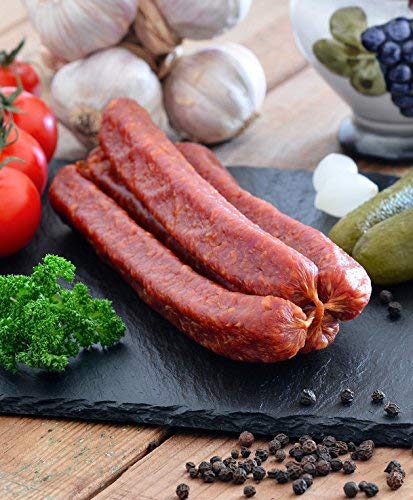 Schwarzwälder Landjäger - 10 Paar (800 g) im Pack, handwerklich hergestellt, luftgetrocknet