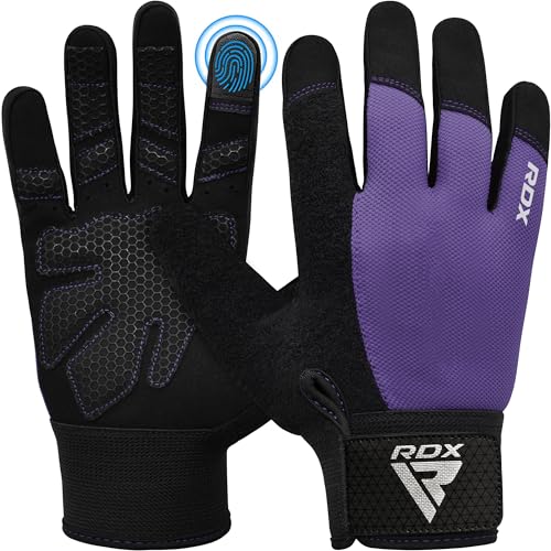 Guantes de gimnasio RDX con palma acolchada de gel para musculación