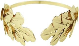 Treasure Gurus Gold Metal Caesar Leaf Crown Headband King Roman Emperor Costume Accessory Prop