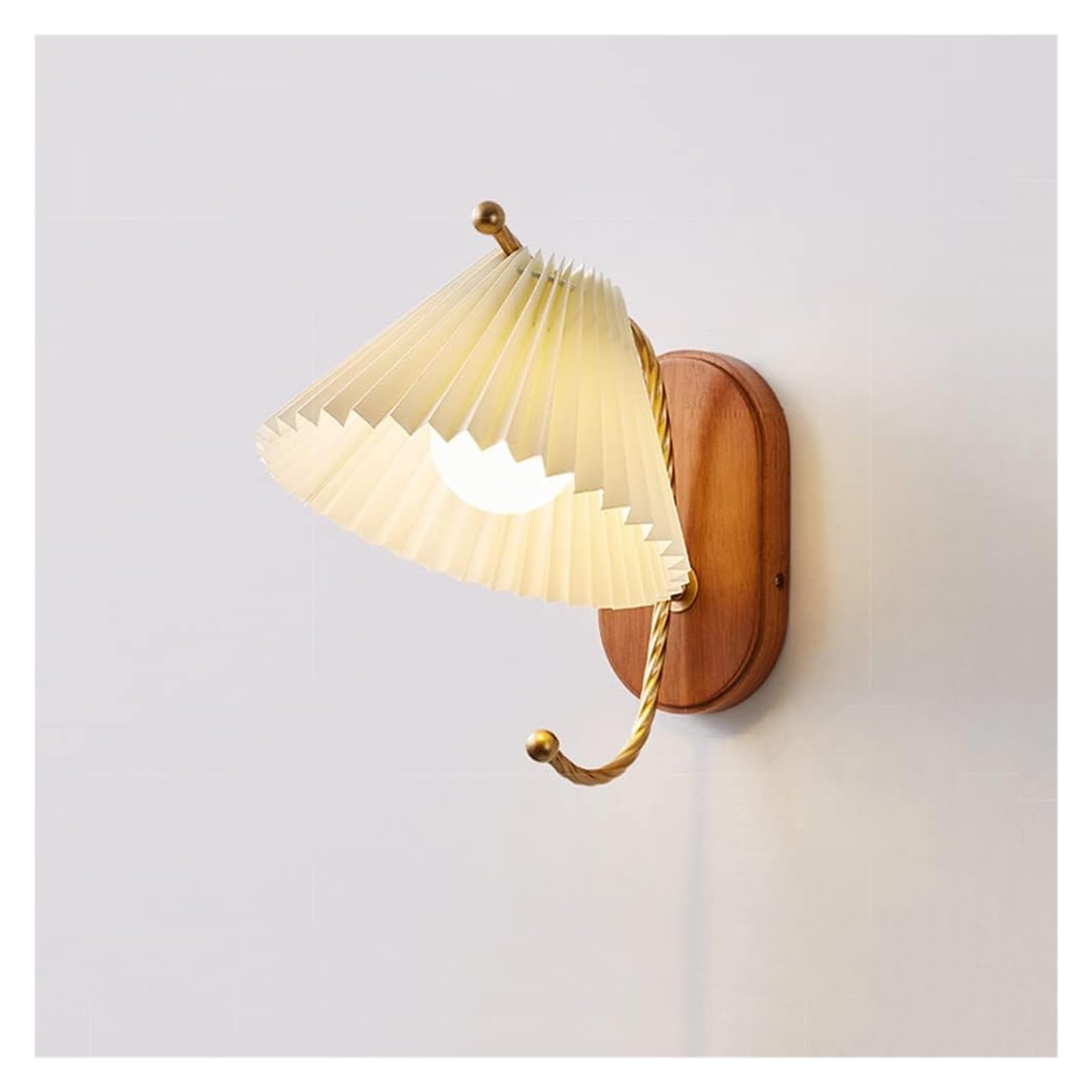VGTLAKEX Wall Light Fabric Wall Lamp Wood Sconce Elegant Headboard Light Bedroom Bedside Mount Lighting Fixture Living Hallway E27 Sconces