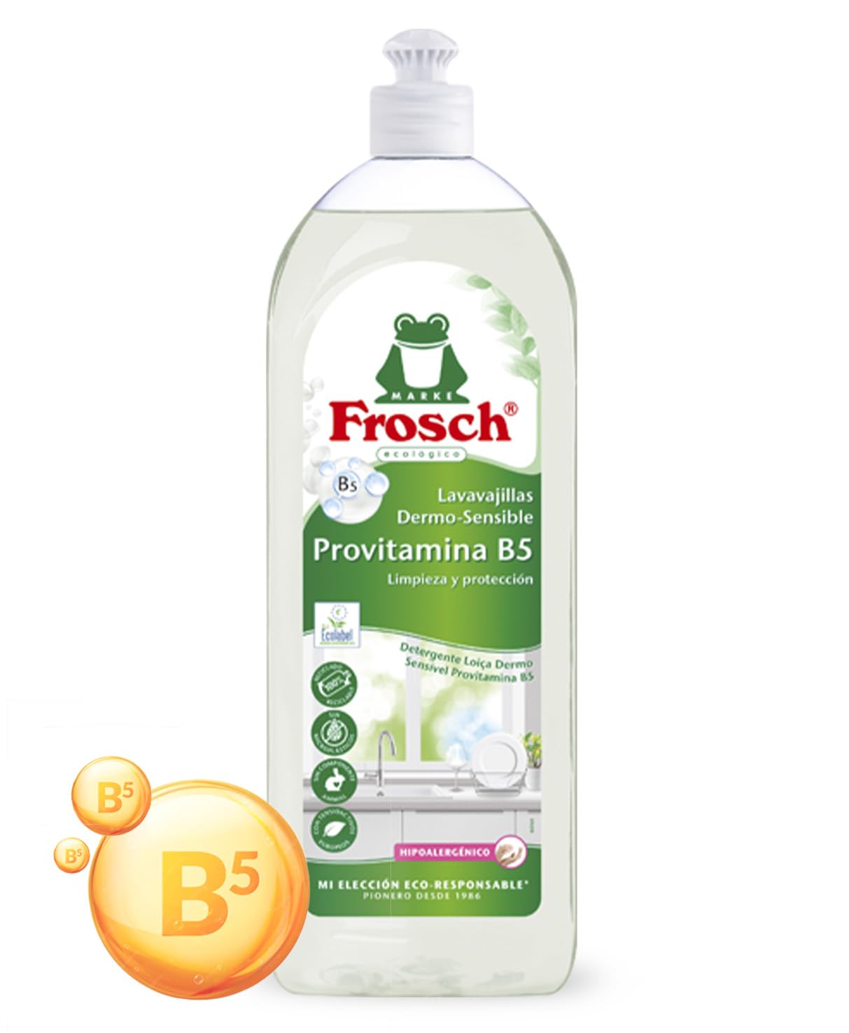 Frosch Lavavajillas a Mano Vitaminas - 750 ml