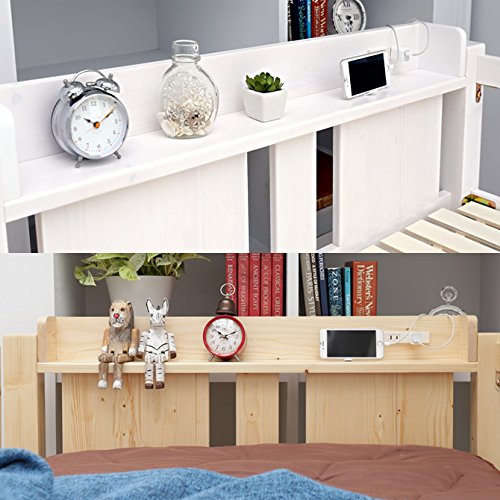 Amazon｜ネルコンシェルジュ 天然木製 ロフトベッドショートサイズ