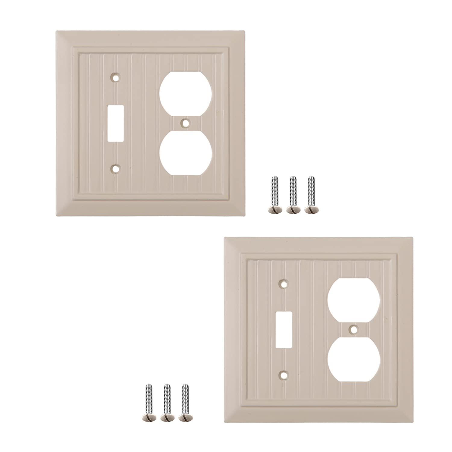 Cubiertas para interruptor de pared diseño clásico marfil perfectas para salones y pasillos