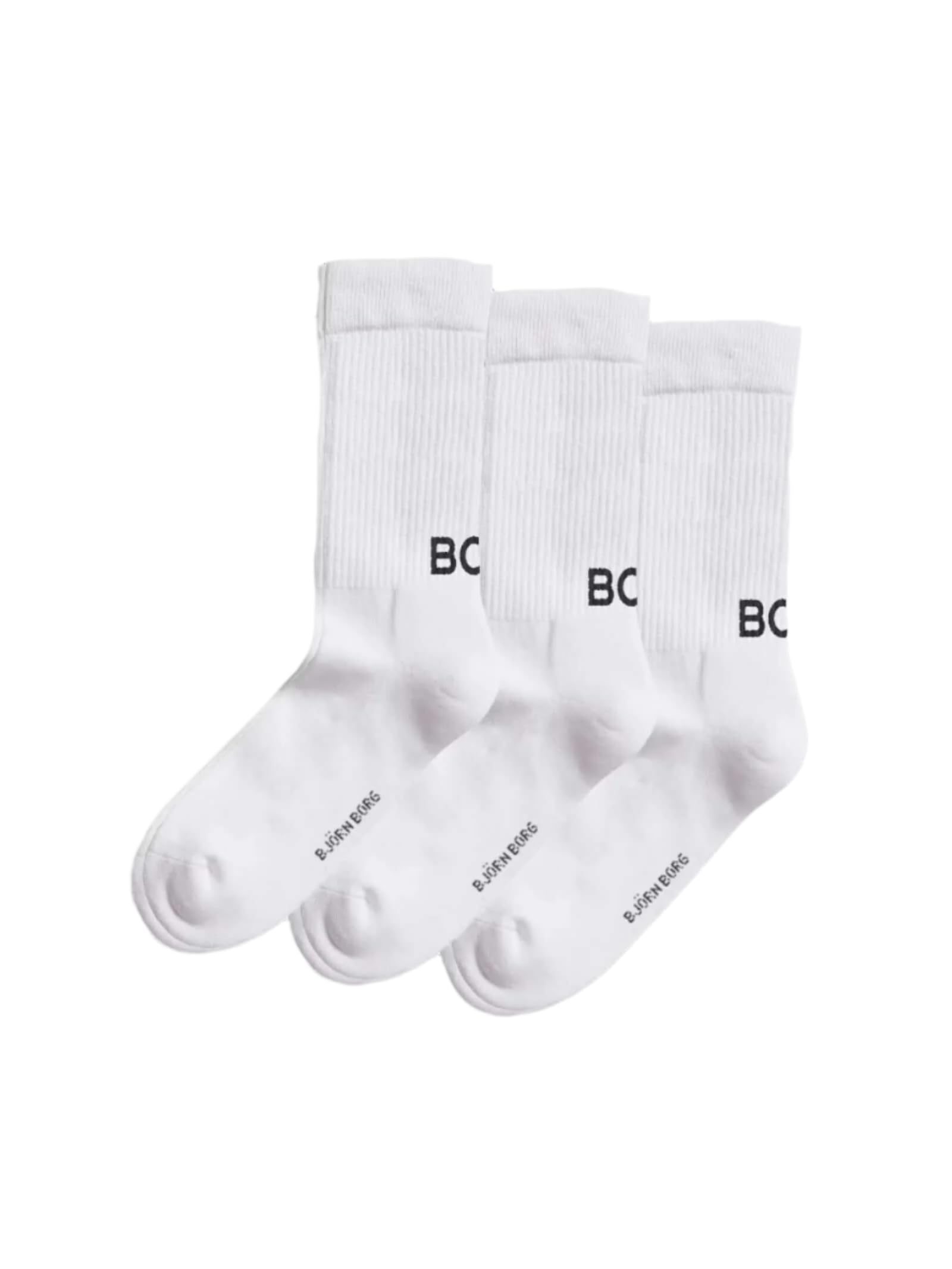 Björn Borg Core Crew Polyamide Socks 3-pack White, 41-45
