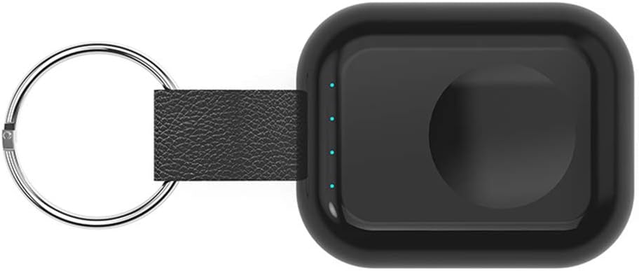 MYYING ELE Qi Portable Wireless Charger for Apple Watch Magnetic Charging Pocket Sized Keychain Built in 700mAh Power Bank for iWatch, Compatible with Apple Watch Series 4 3 2 1 Devices