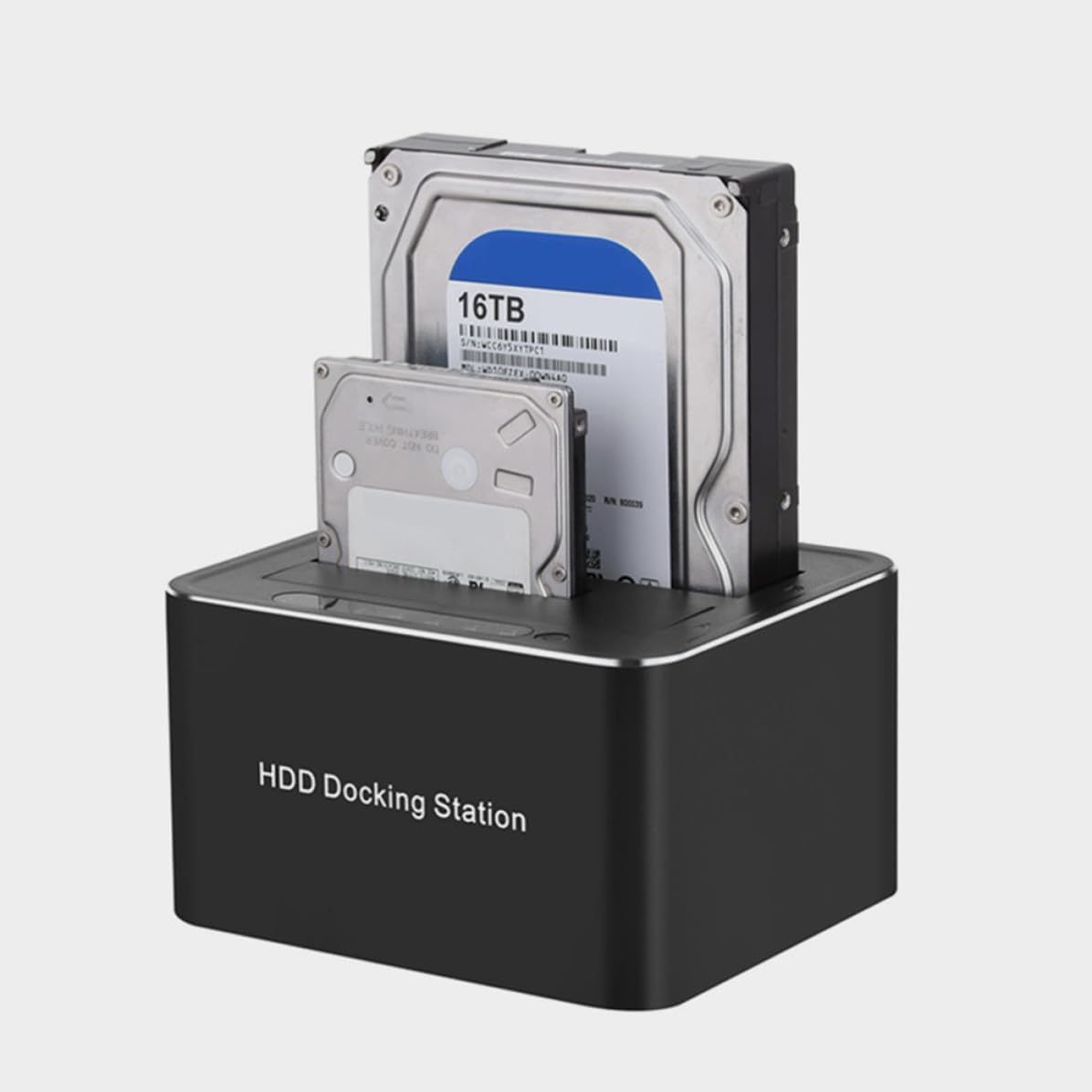 GLEAVI Hard Drive Dock USB Serial Ata to HDD SSD Docking Station with Clone Function Supports Uasp US Plug
