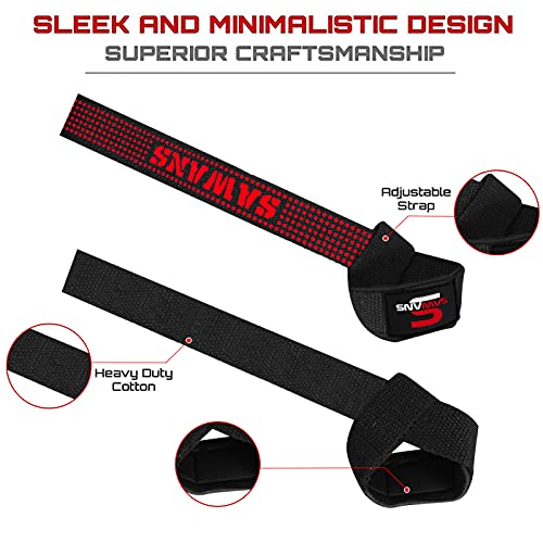 Weight Lifting Straps Neoprene Padded Bodybuilding Strength Training Wrist Straps Heavy Weight Lifting Deadlifting Support Exercise Gym Straps Grip Lifts - Image 3
