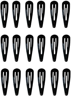 20 Pack Hair Clips, 2 Inch Metal Hair Clips, Kids Barrettes Girls' Hair Accessories, Barrettes Women Metal Snap Hair Clips Accessories Non-Slip Black