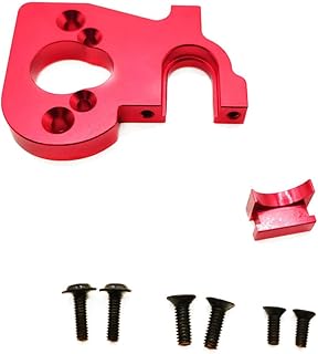 Alloy Adjustable Motor Mount Seat Holder for RC 1-14 Wltoys 144001 Upgrade Parts Hop-ups (Red)