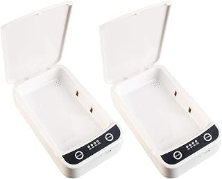 Somikon UVC Desinfektionslampe: 2er-Set UV-Desinfektions-Boxen für Smartphone, Brille, Schlüssel usw. (UV-Desinfektionsgerät, Lampe Desinfektion, NAS)