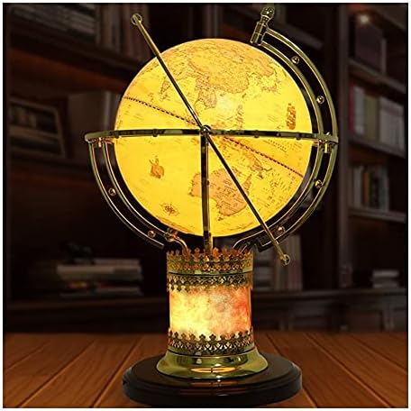ZANZAN World Globe Decor Massive World Globe Colourful Mild Up Globe Lamp 12.5in Diameter Geographic Globes 26.3in Peak Classic World Globe Lamp World Globe Items (Coloration : World Globe lamp)