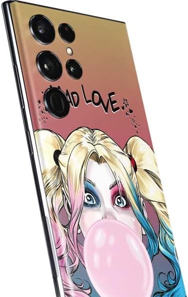 Miniatura 3 de Skinit Calcomanía para teléfono compatible con Samsung Galaxy S22 Ultra, diseño oficial de Warner Bros Harley Quinn Mad Love