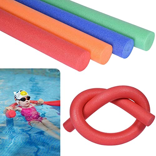 Albert Austin Pool Noodle | Swimming Pool Woggle Noodle | Float Noodle For Adults and Kids | Swimming Aid | Water Aerobics | Flexible Float Support | MultiColours Pool Noodle Foam (RED)