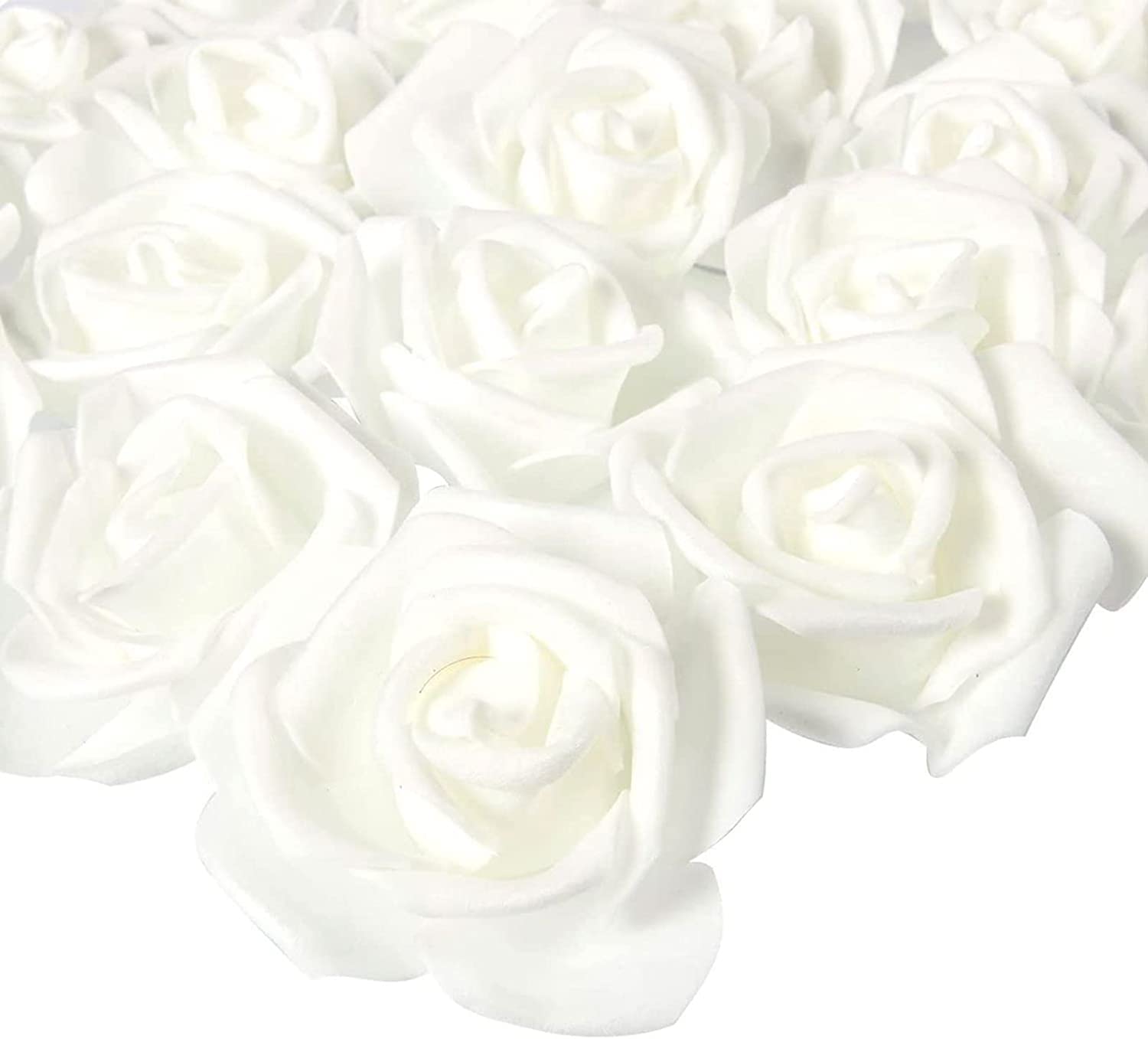 DeLush Designs Rose Flower Heads Mini Foam Artificial Roses DIY Wedding Flowers Accessories Make Bridal Hairclip,Headbands,Party Baby Shower Home Decorate Flower 7 Cm (White, 12) (B0BF558T46) Amazon Price History, Amazon Price Tracker