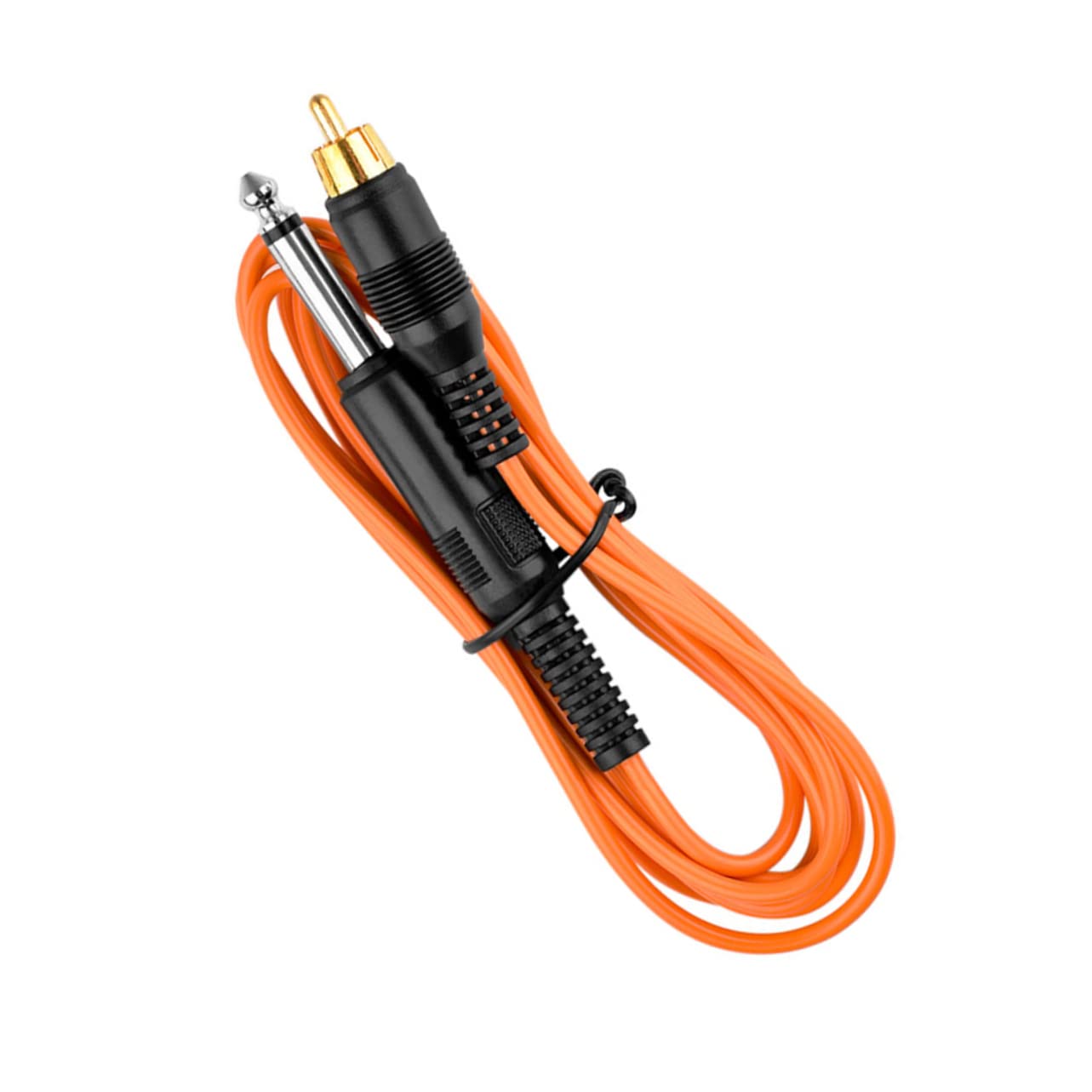 Cable Clip para Máquina de Tatuar Línea Gancho Naranja Cable de Alimentación Flexible y Duradero para Estable
