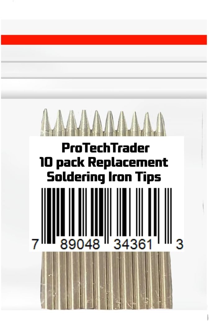 ProTechTrader Replacement Soldering Iron Tips 10 Pack 3.7mm x 58mm