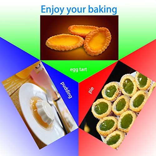 Kkg Mini Egg Tart Molds,Set Of 60 Stainless Steel Baking Tool For Tarts Cupcakes Muffins Pies Pudding Jello,Non-Stick Pan Reusable Cups #TOP5