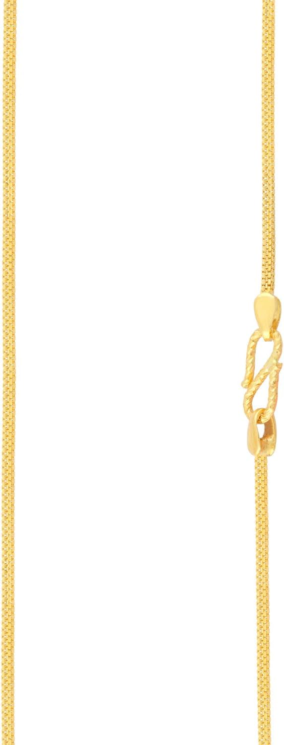 Malabar Gold & Diamonds22k Gold Chain for Women & Girls | 22kt (916) BIS Hallmark Pure Gold Chain for Birthday, Anniversary, Diwali & Festive Gift
