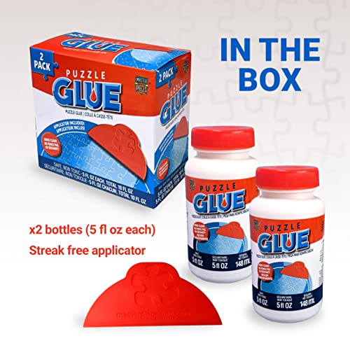 MasterPieces Jigsaw Puzzle Glue & Wide Plastic Spreader