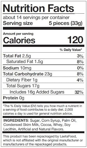 Laetafood Tootsie Roll Midgees Cocoa Flavor Chewy Candy, Gluten-Free (1 Pound Pack) #TOP6